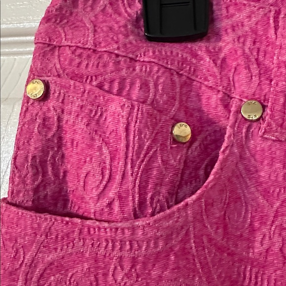 Eric Vibrant Pink Textured/Patterned Pants - Picture 5 of 6